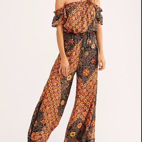 Free People Pants - Free People Carmen Pattern jumpsuit NWT Off